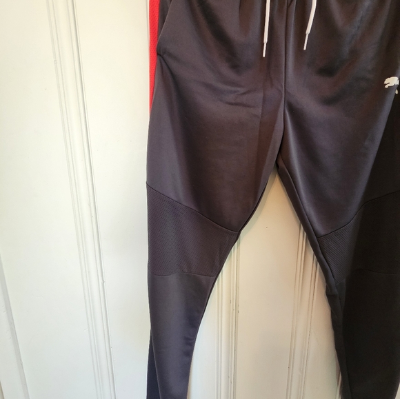 Used Medium Men's Gray & Red Puma Sweatpants - Picture 3 of 11
